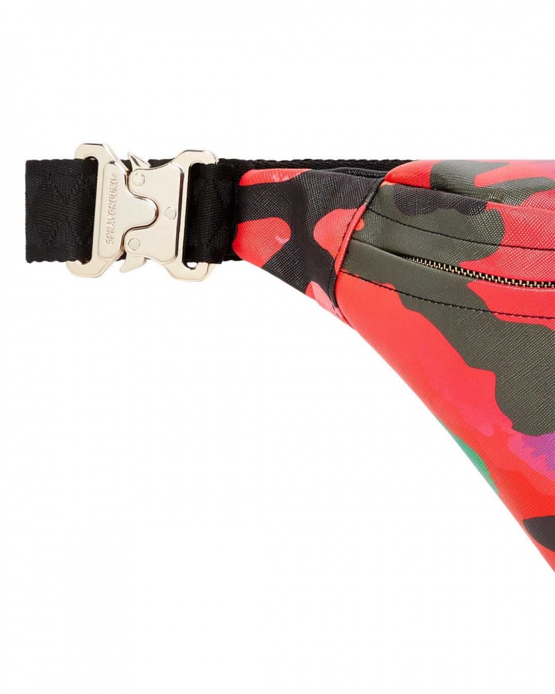 Sprayground Waist bag CAMOBURST SAVVY CROSSBODY Black | FGBCR8957