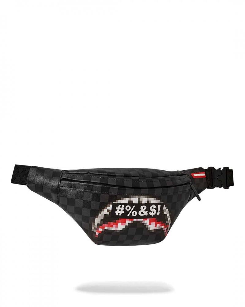 Sprayground Waist bag CENSORED SAVVY CROSSBODY Black | WHNXJ3580