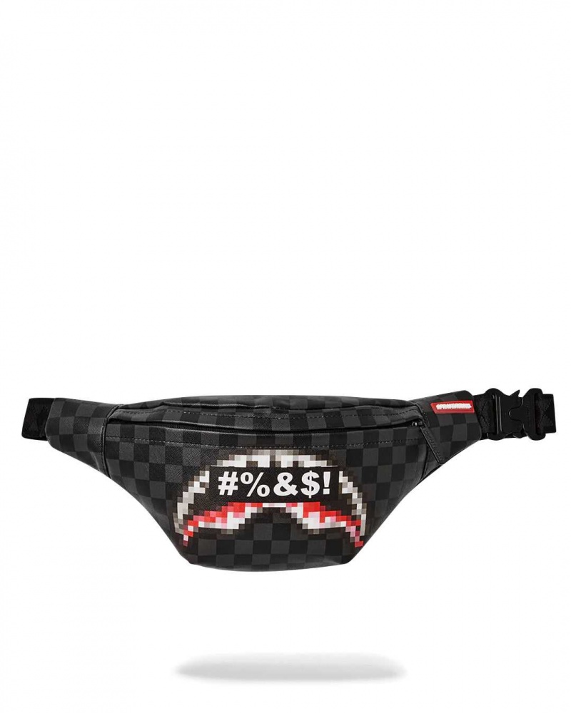 Sprayground Waist bag CENSORED SAVVY CROSSBODY Black | WHNXJ3580