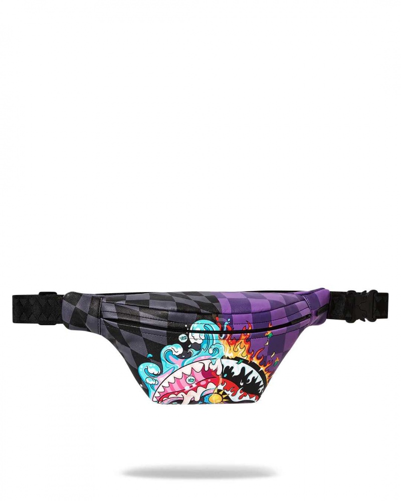 Sprayground Waist bag CRAZY EYES CROSSBODY Purple | AWBPH8541