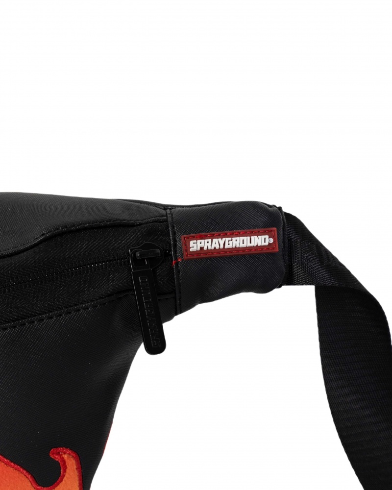 Sprayground Waist bag CROSSBODY Cream Black | GJHLE2354