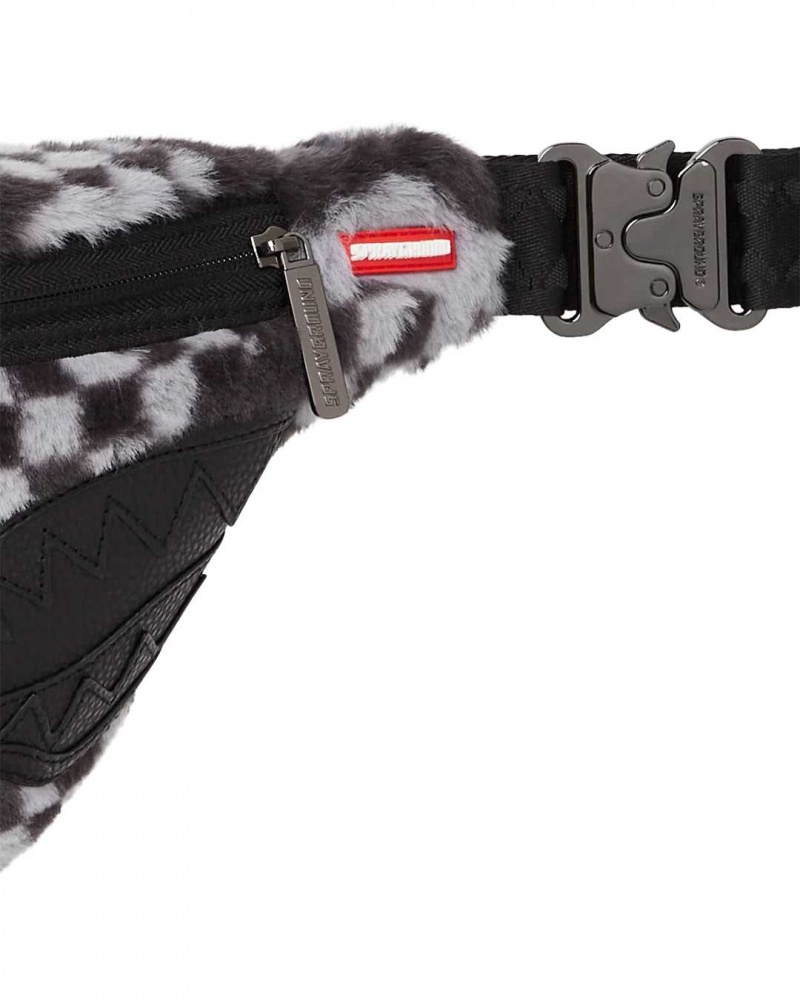 Sprayground Waist bag FLOCK 3AM CROSSBODY Black | QVWDL4023