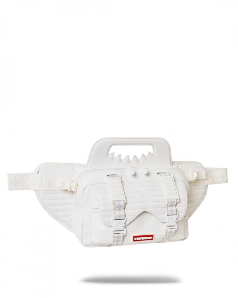 Sprayground Waist bag FUTURE TRAVELER CARGO CROSSBODY White | DCZTB1954