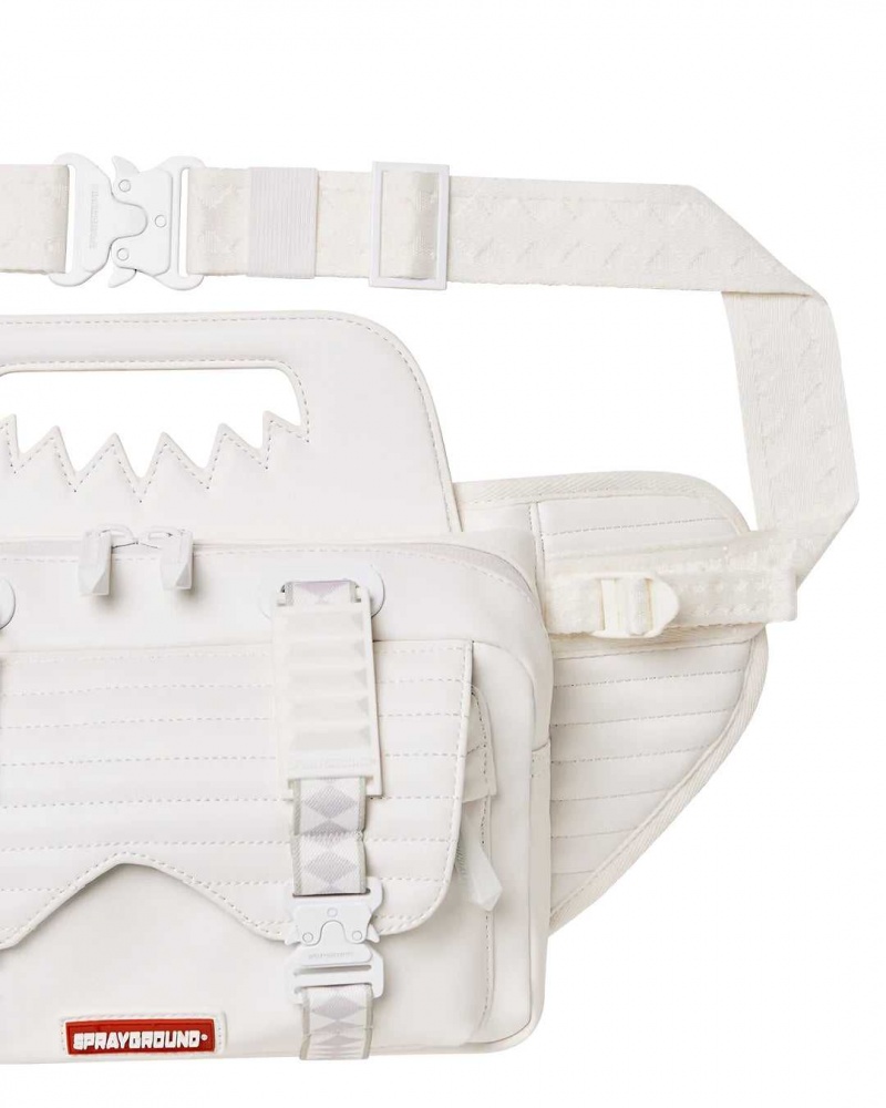 Sprayground Waist bag FUTURE TRAVELER CARGO CROSSBODY White | DCZTB1954