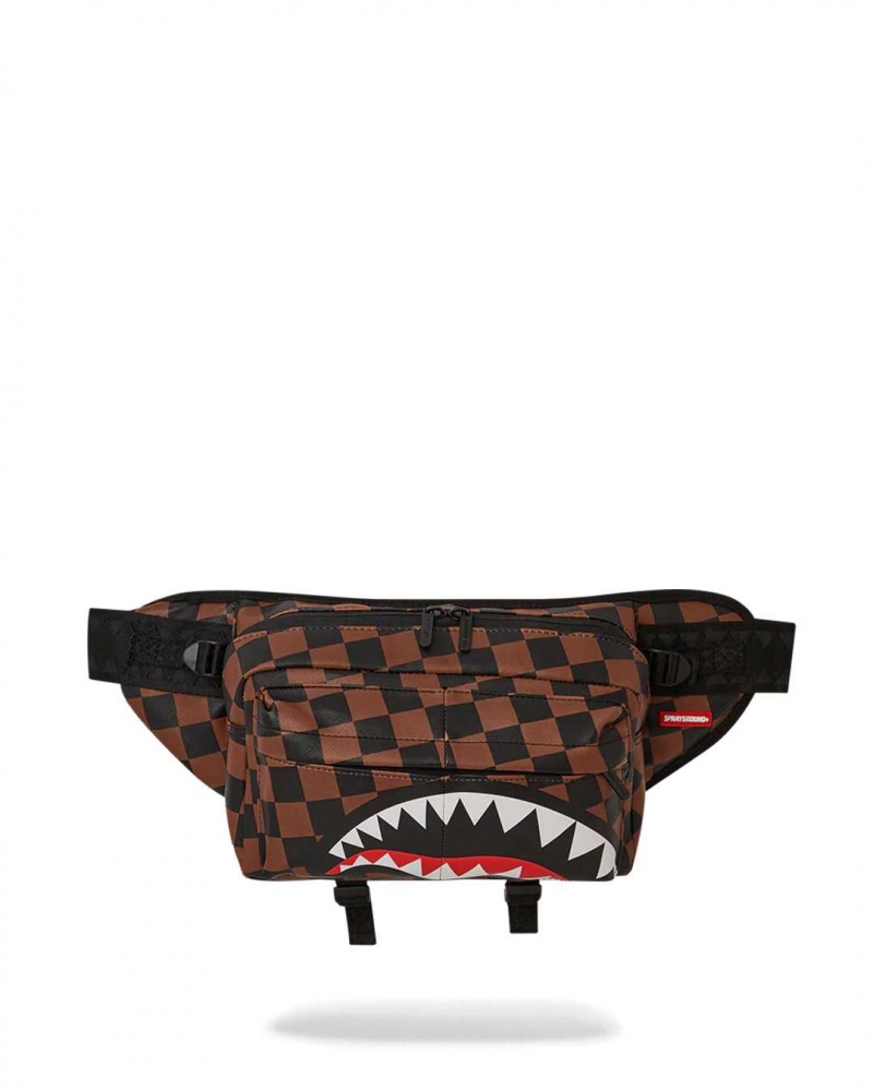 Sprayground Waist bag HANGOVER Cargo CROSSBODY Brown | EDNYR7983