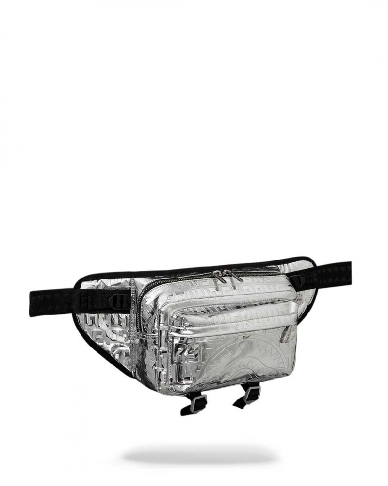 Sprayground Waist bag METALLIC INFINITI CROSSBODY Metal Silver | XSEPM2497