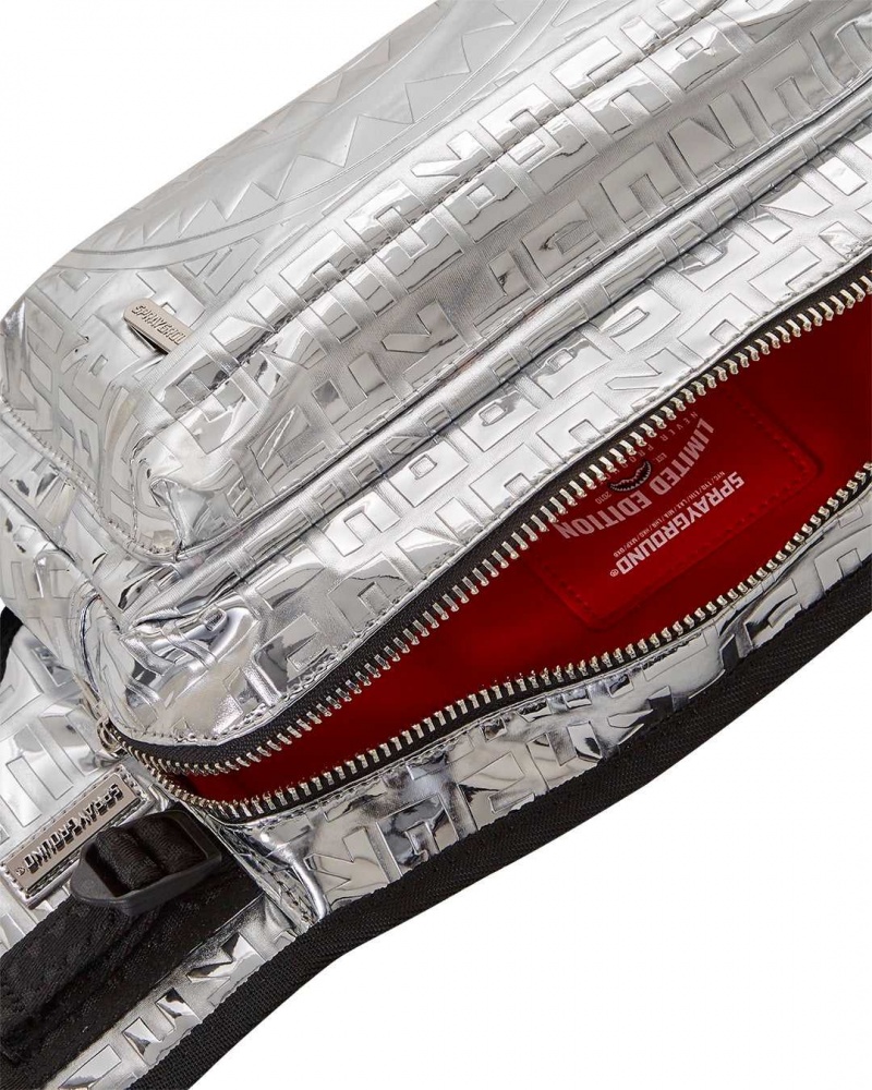 Sprayground Waist bag METALLIC INFINITI CROSSBODY Metal Silver | XSEPM2497