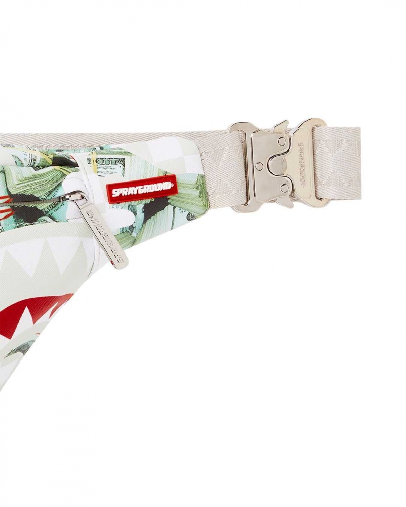 Sprayground Waist bag POWDER SAVVY CROSSBODY White | CUGQL3658