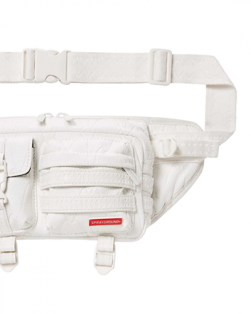 Sprayground Waist bag SNOW CARGO CROSSBODY White | LDIXE4572