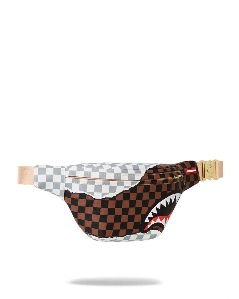 Sprayground Waist bag TEARAWAY CROSSBODY Brown | HLGNU8973