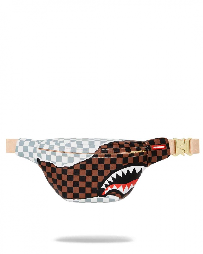 Sprayground Waist bag TEARAWAY CROSSBODY Brown | HLGNU8973