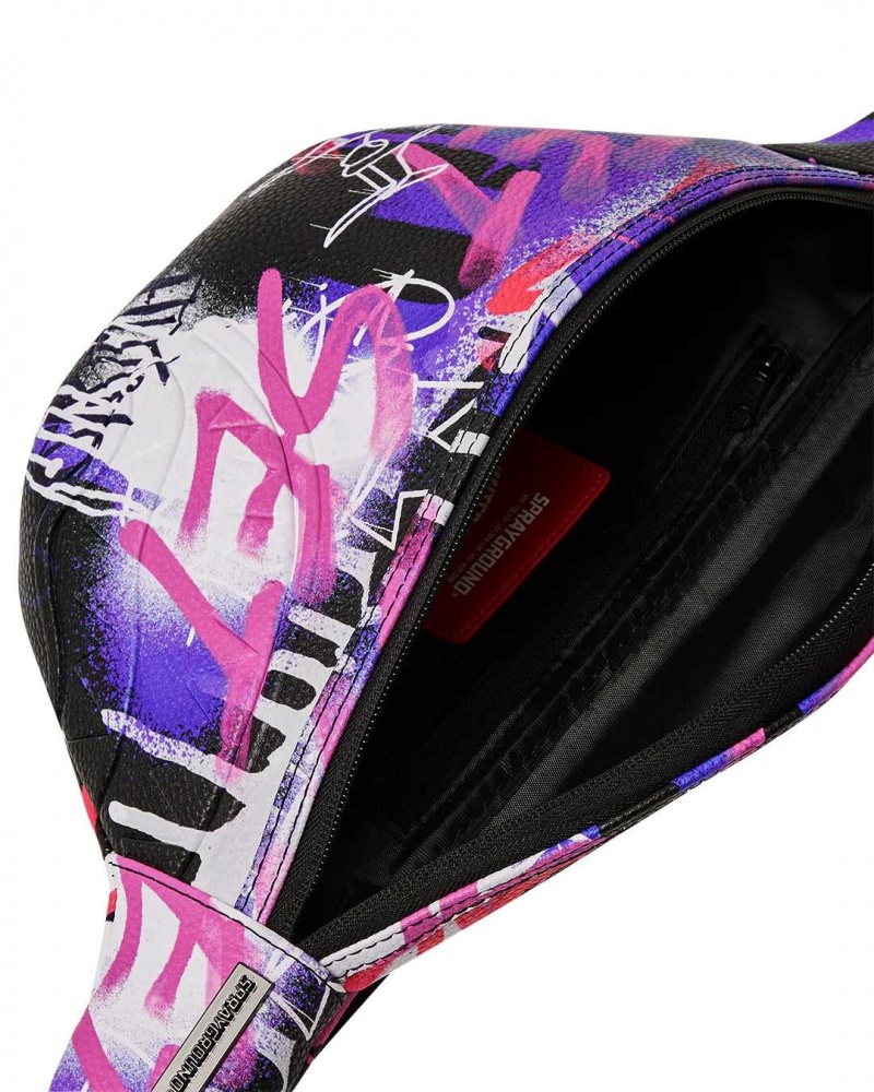 Sprayground Waist bag VANDAL COUTURE CROSSBODY Purple | CZWDL8304