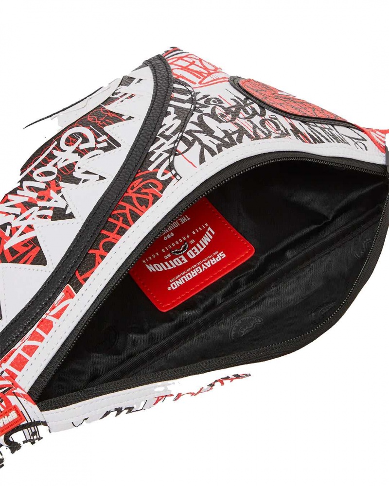 Sprayground Waist bag VANDAL CROSSBODY White | NHEPG5079