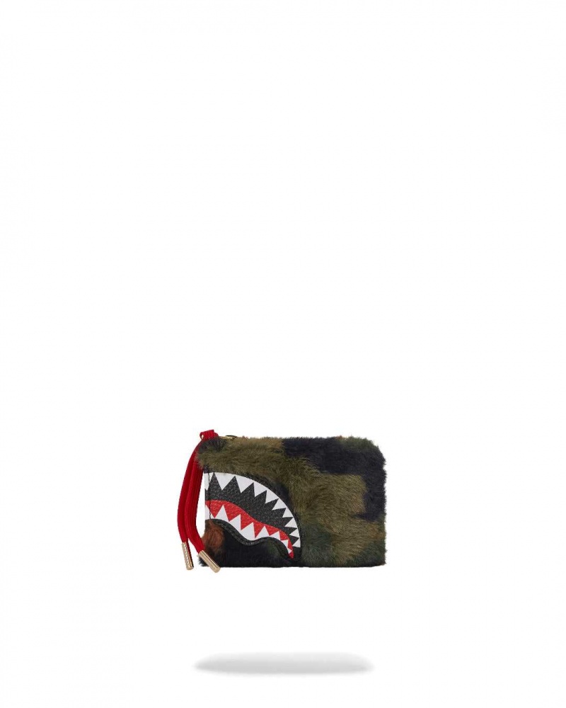 Sprayground Wallet 3AM FUR WALLET Green | CVXTK9473