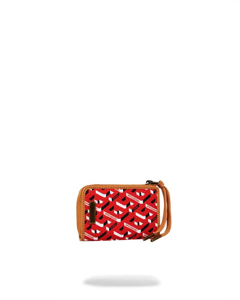 Sprayground Wallet 3DSG WALLET Red | JXAVB9120