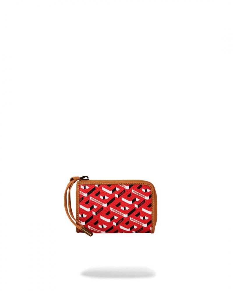 Sprayground Wallet 3DSG WALLET Red | JXAVB9120