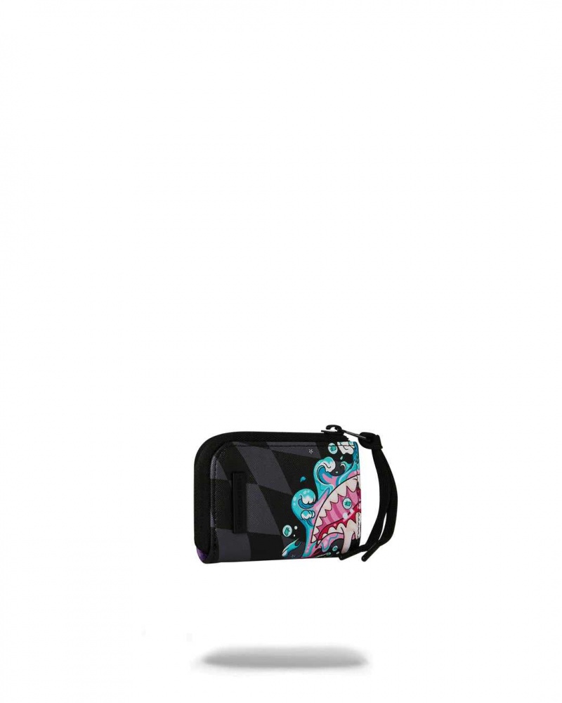 Sprayground Wallet CRAZY EYES WALLET Purple | SCEQN6402