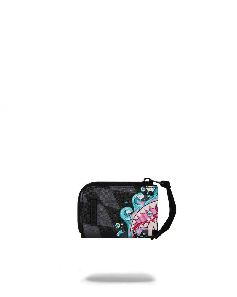 Sprayground Wallet CRAZY EYES WALLET Purple | SCEQN6402