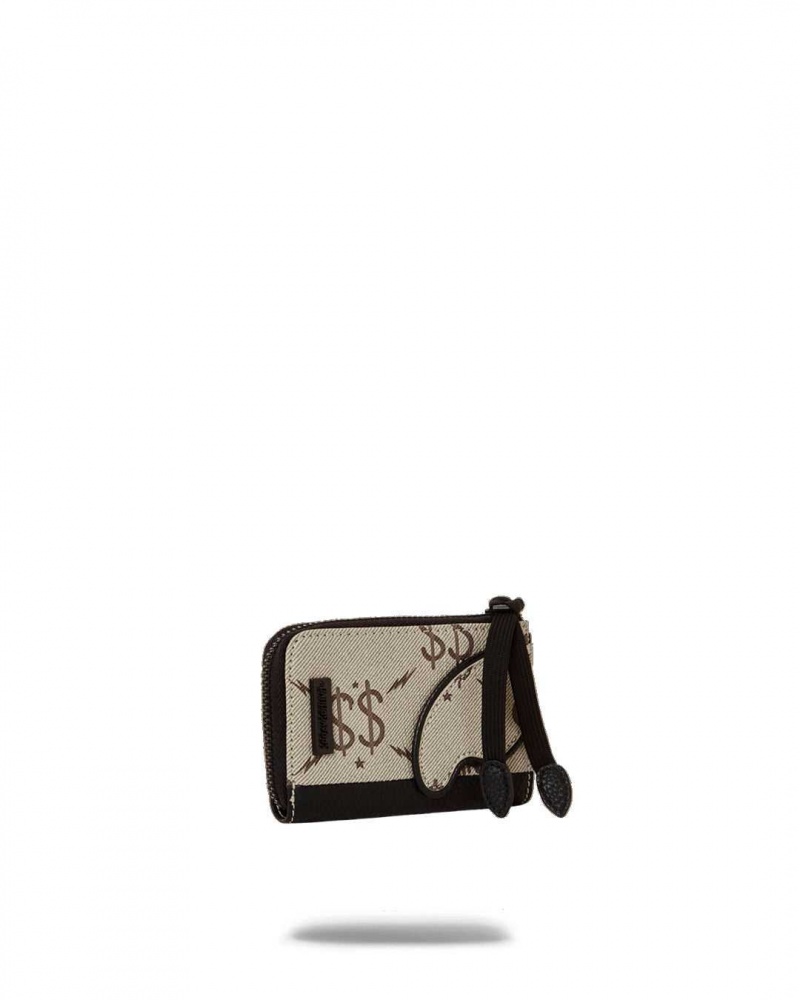 Sprayground Wallet DOUBLE MONEY WALLET Beige | CFQGT9106