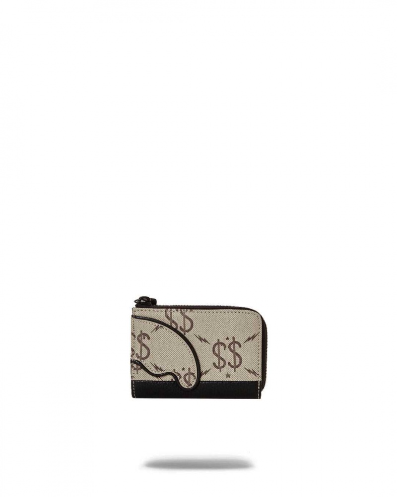 Sprayground Wallet DOUBLE MONEY WALLET Beige | CFQGT9106