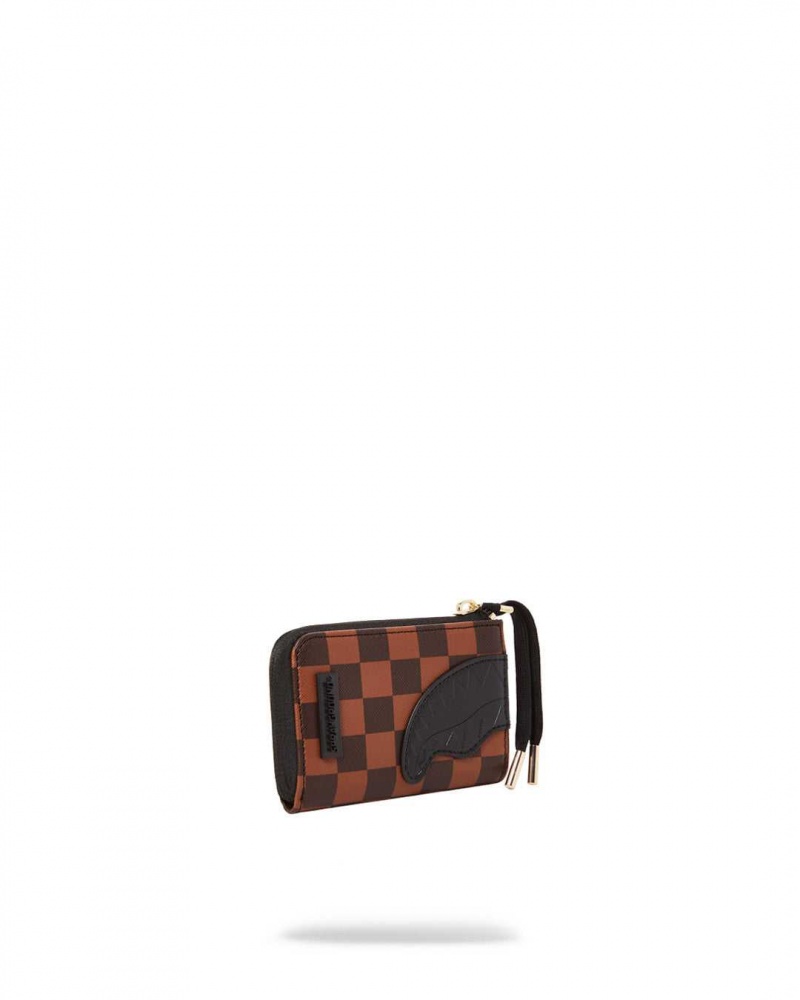 Sprayground Wallet HENNY SIP LOCK WALLET Brown | HNMPY6723