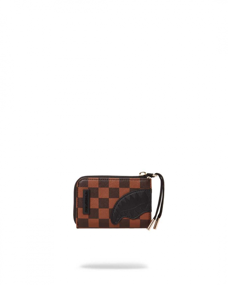 Sprayground Wallet HENNY SIP LOCK WALLET Brown | HNMPY6723