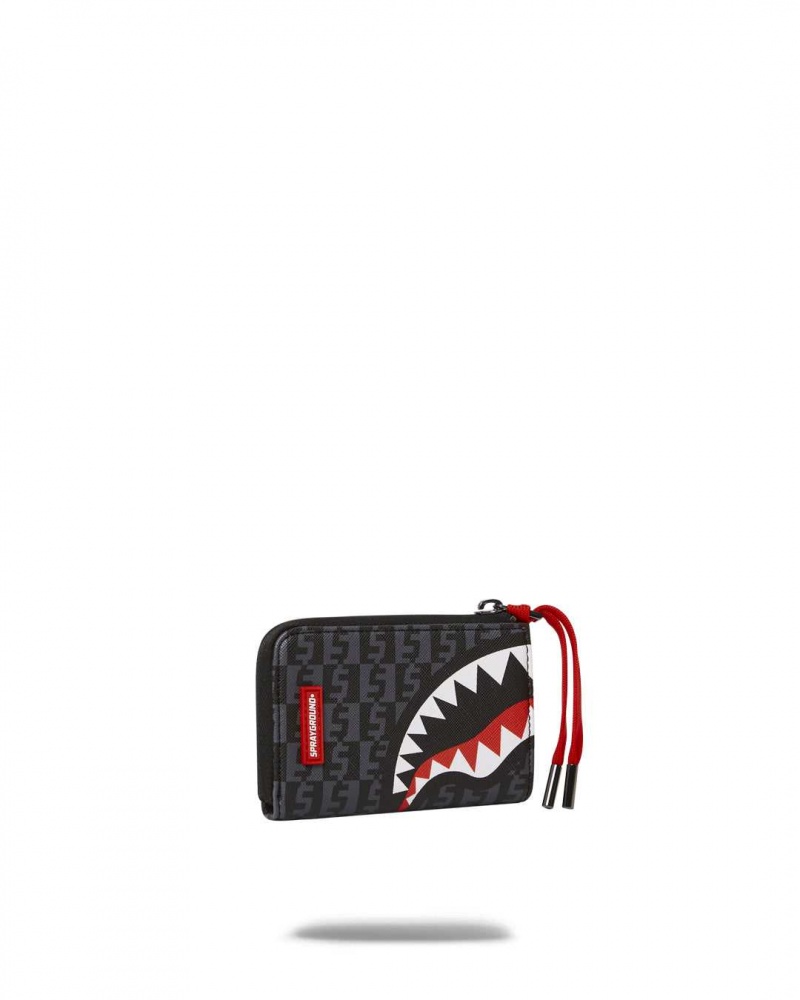 Sprayground Wallet MONEY CHECK WALLET Grey | SBUTZ9528