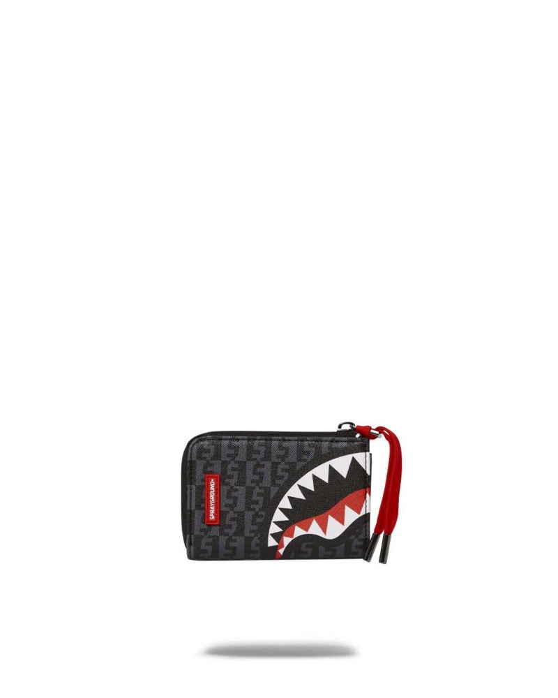 Sprayground Wallet MONEY CHECK WALLET Grey | SBUTZ9528