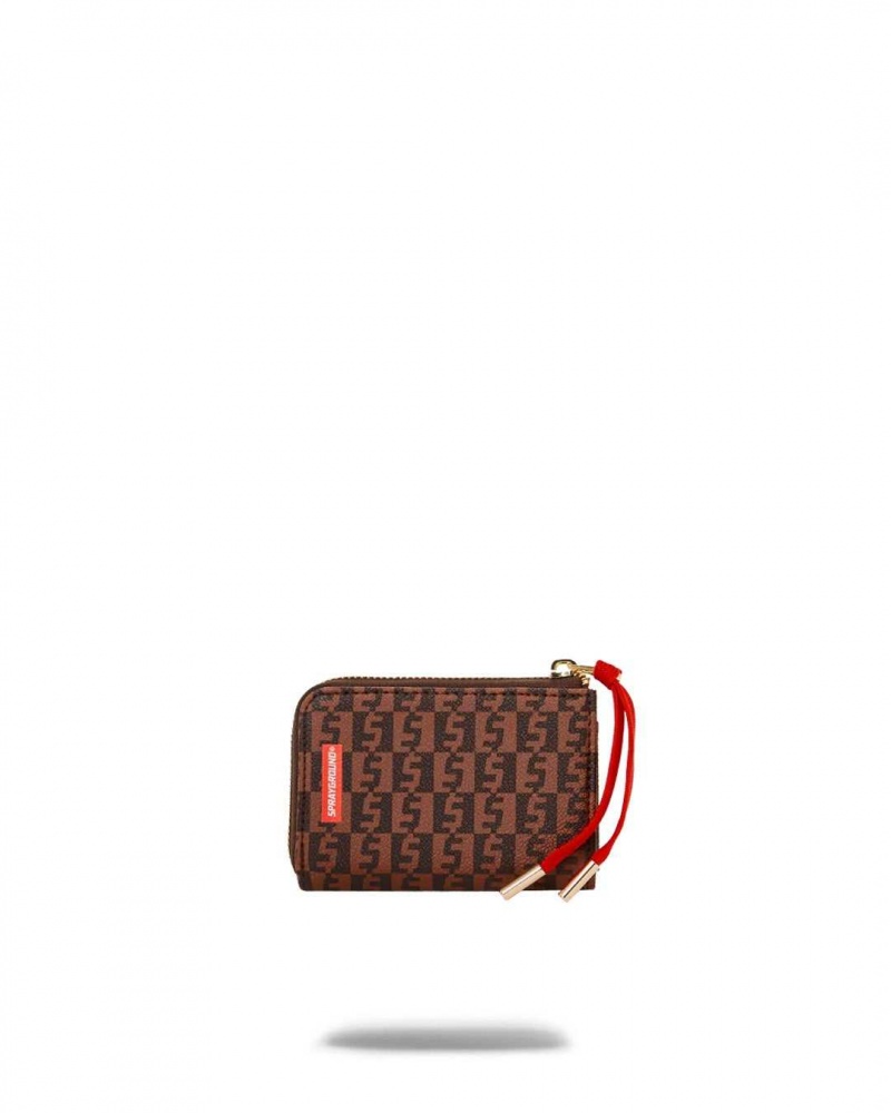 Sprayground Wallet MONEY CHECK WALLET Brown | NMKWP7590