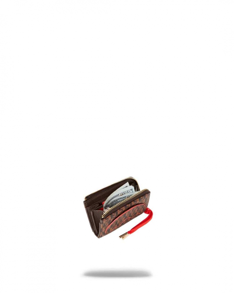 Sprayground Wallet MONEY CHECK WALLET Brown | NMKWP7590