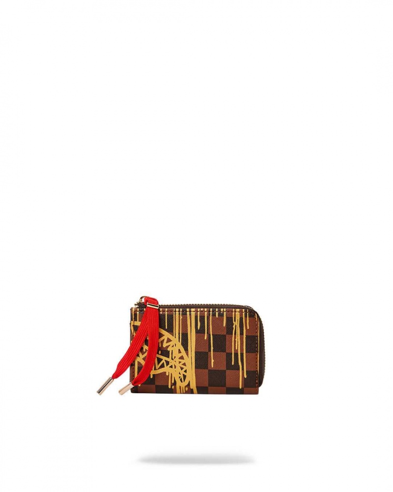 Sprayground Wallet PARIS PAINT WALLET Brown | IMKGJ8613