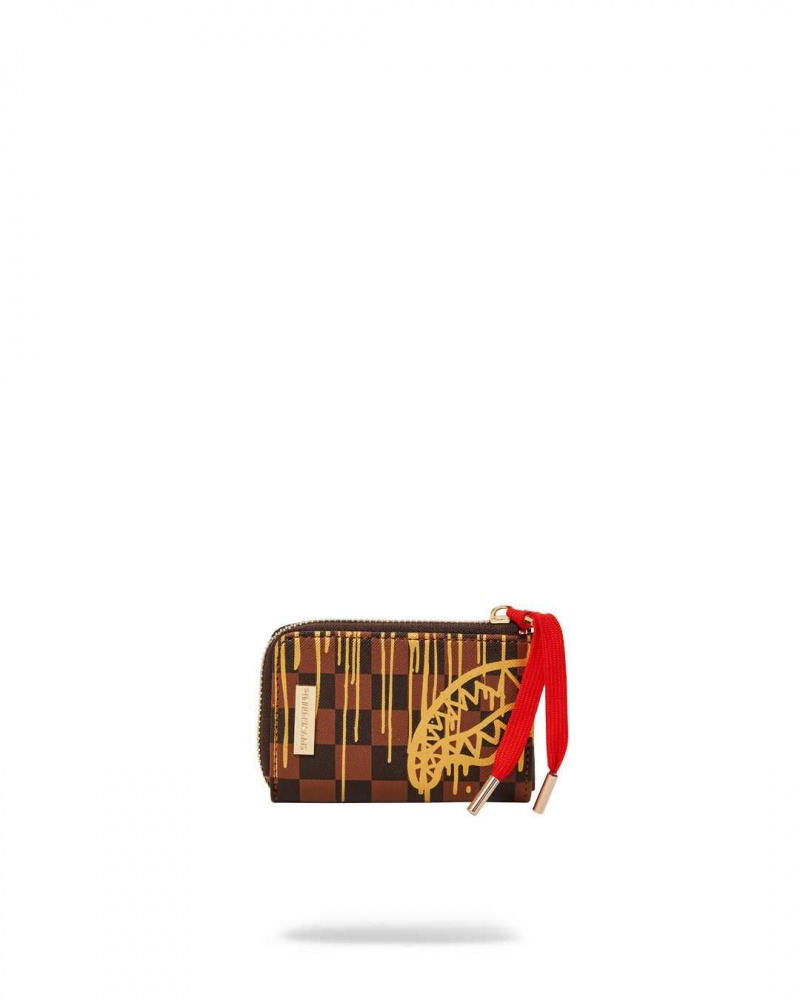 Sprayground Wallet PARIS PAINT WALLET Brown | IMKGJ8613