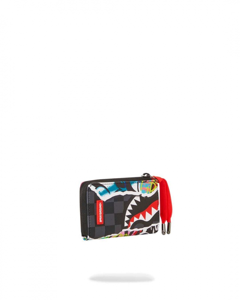 Sprayground Wallet PULL AWAY WALLET Black | DFSXZ7380