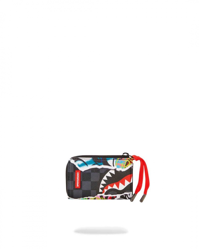 Sprayground Wallet PULL AWAY WALLET Black | DFSXZ7380