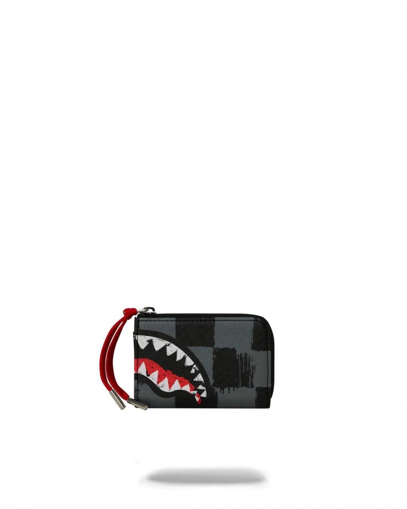 Sprayground Wallet SHARKS IN PARIS GRAY PAINT WALLET Grey | AMCHK6835