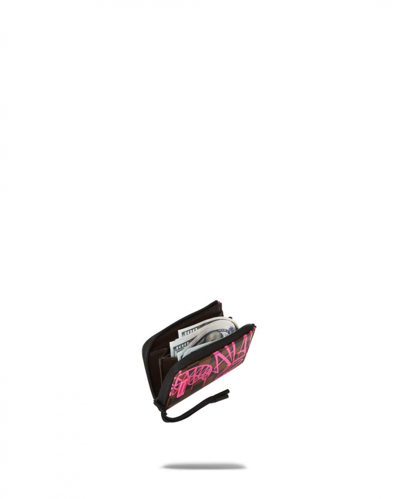 Sprayground Wallet SHARKS IN NEW YORK WALLET Fuchsia | MKCIN8604