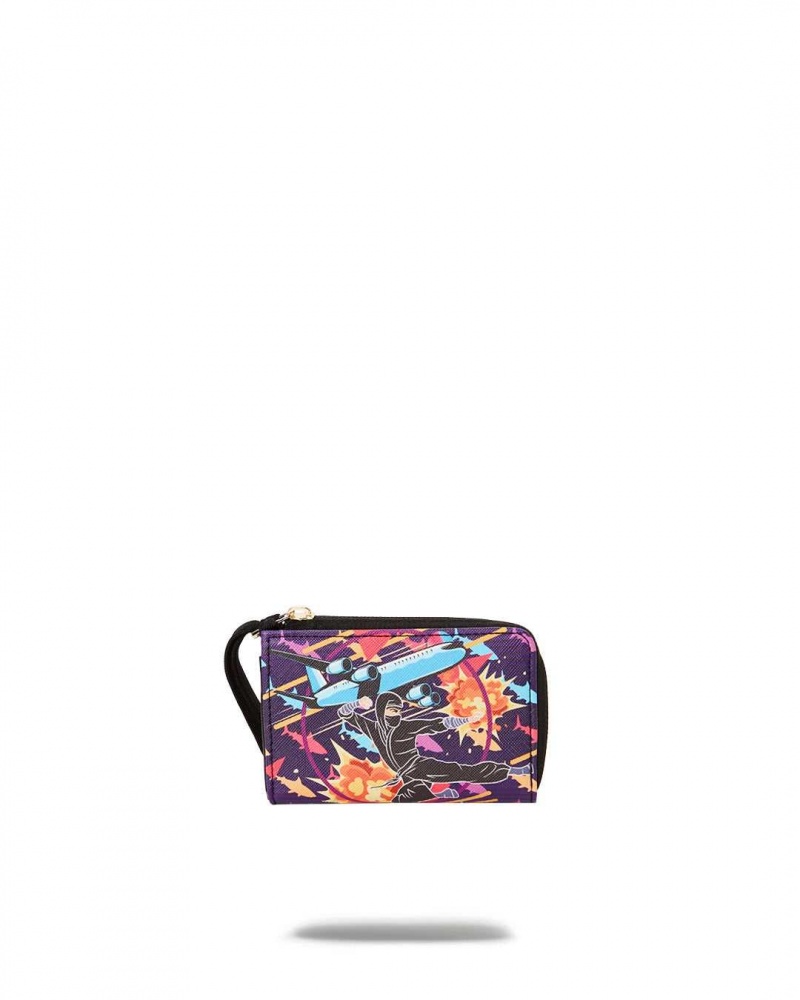 Sprayground Wallet SHARKUZA WALLET Purple | KNFVT5967