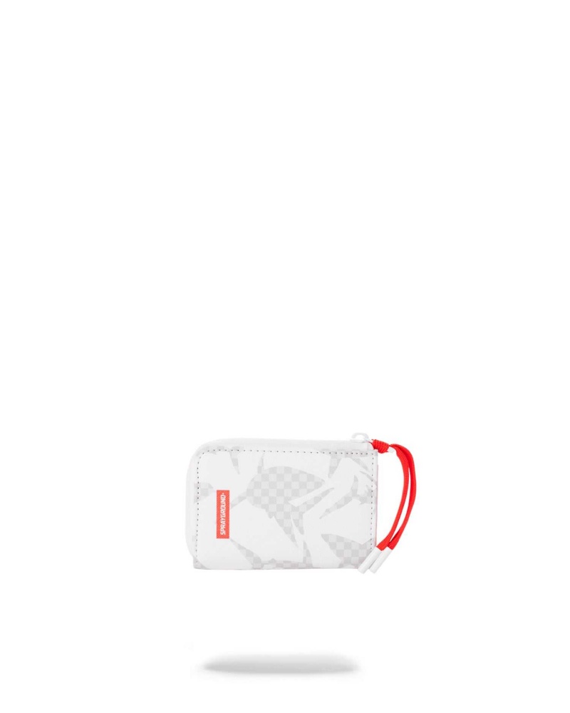 Sprayground Wallet SHARK PATTERN WALLET White White | AWTRZ7615