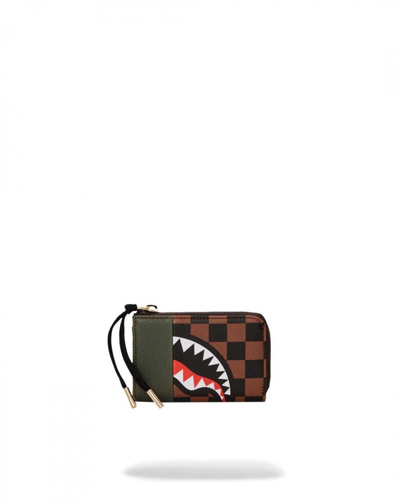 Sprayground Wallet SIP WITH ACCENT WALLET Camo Brown | BZMNA0193