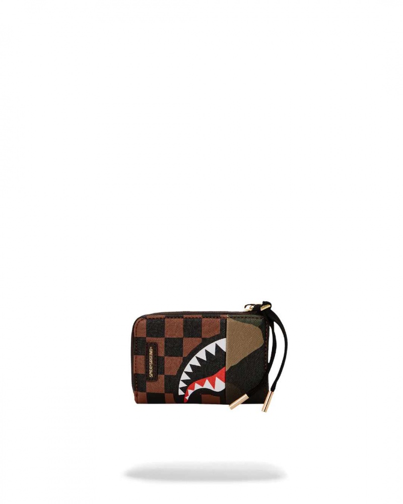 Sprayground Wallet SIP WITH ACCENT WALLET Camo Brown | BZMNA0193