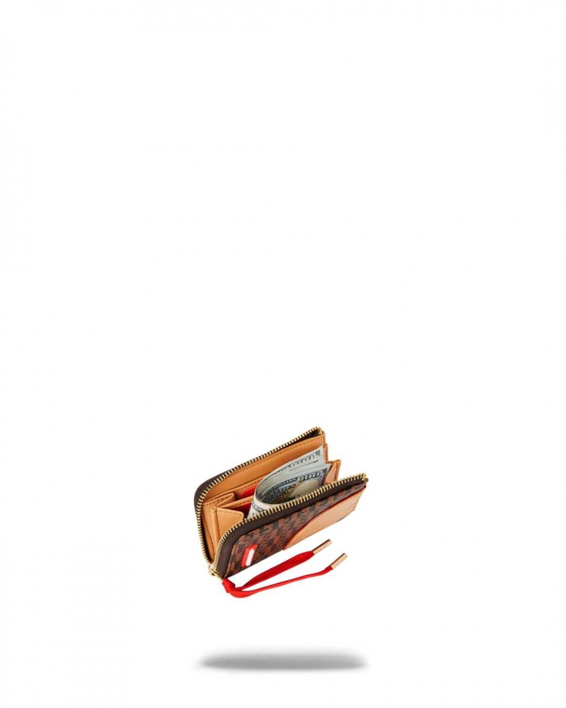 Sprayground Wallet SPLIT MONEY HENNEY WALLET Brown | KWELZ1780