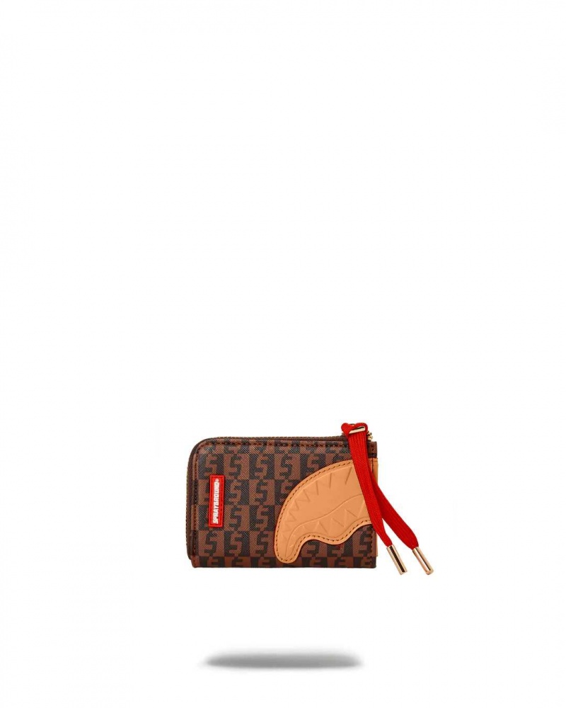 Sprayground Wallet SPLIT MONEY HENNEY WALLET Brown | KWELZ1780