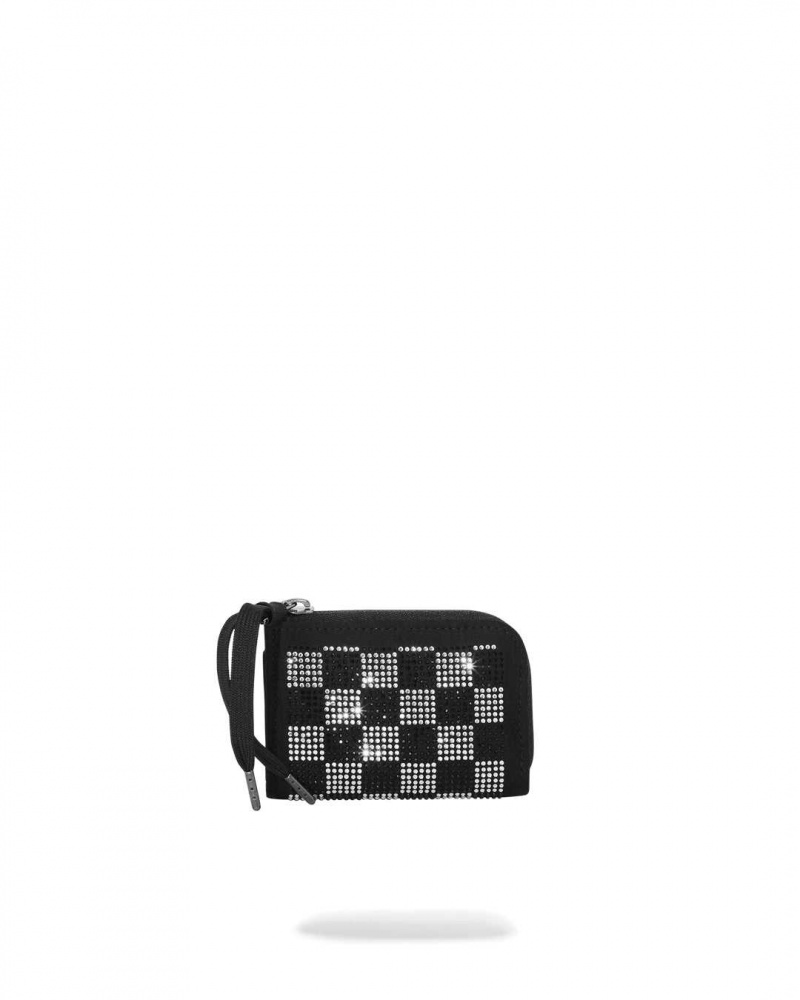 Sprayground Wallet TRINITY CHECKERED WALLET Black | CSNDP7256