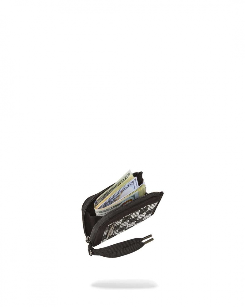 Sprayground Wallet TRINITY CHECKERED WALLET Black | CSNDP7256