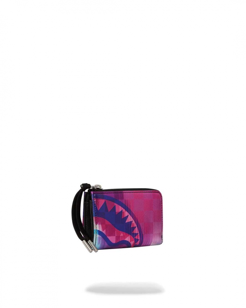 Sprayground Wallet TYE CHECK WALLET Purple | SNLAC7049