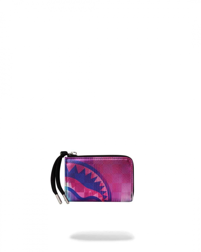 Sprayground Wallet TYE CHECK WALLET Purple | SNLAC7049