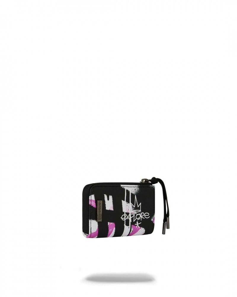 Sprayground Wallet VANDAL COUTURE WALLET Black | HTNUD1869