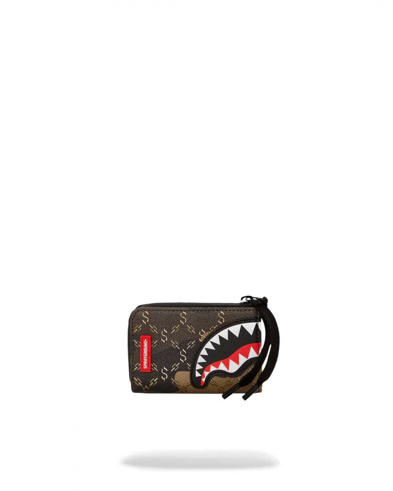 Sprayground Wallet $ PATTERN OVER WALLET Camo Brown | GEWOM0243